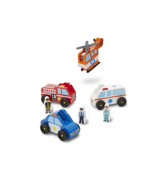Ігровий набір Melissa&Doug Дерев'яний аварійний набір Транспорт (MD19285)