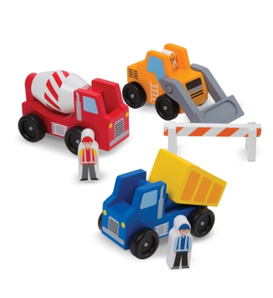 Ігровий набір Melissa&Doug Дерев'яний набір "Будівельні машинки" (MD656)