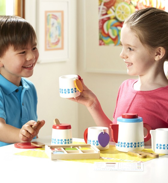 Ігровий набір Melissa&Doug Дерев'яний набір Чайний сервіз (MD19843)
