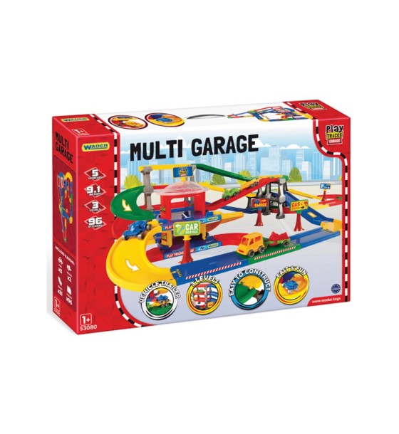 Ігровий набір Wader Play Tracks Garage - паркінг з трасою (53080)