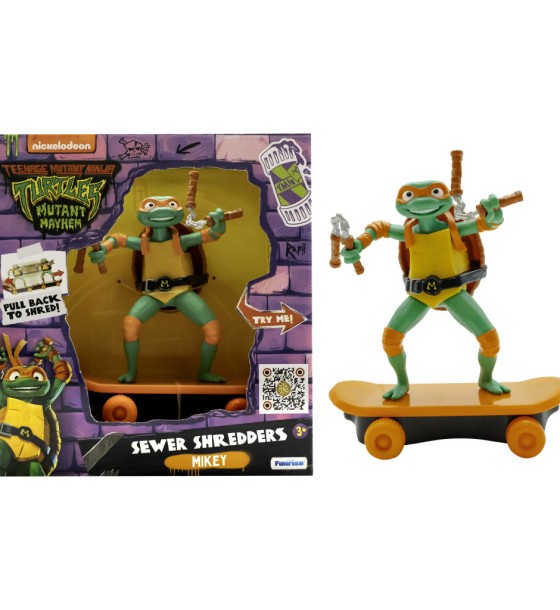 Ігровий набір Funrise TMNT Черепашки-ніндзя класичні Майстри бойових мистецтв Мікеланджело movie star 2023 (71058)