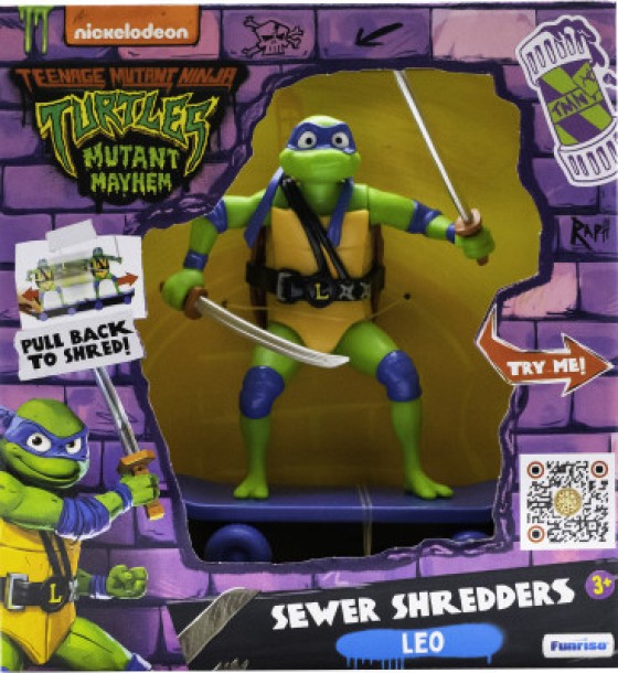 Ігровий набір Funrise TMNT Черепашки-ніндзя класичні Майстри бойових мистецтв Леонардо movie star 2023 (71059)