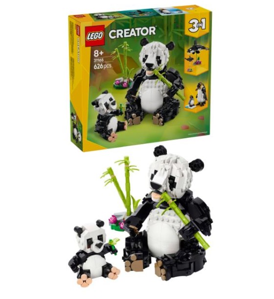 Конструктор LEGO Creator Дикі тварини: пандові (31165)