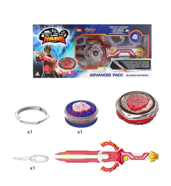 Дзига Infinity Nado VI серія Advanced Pack Blazing War Bear Палаючий Бойовий Ведмідь (EU654132)