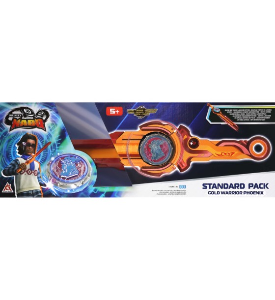 Дзига Infinity Nado VI серія Standard Pack Gold Warrior Phoenix Золотий Воїн Фенікс (EU654123)