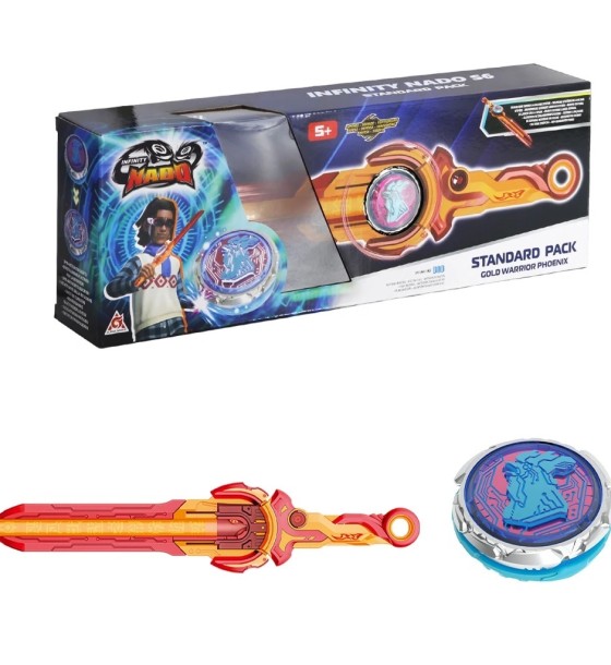 Дзига Infinity Nado VI серія Standard Pack Gold Warrior Phoenix Золотий Воїн Фенікс (EU654123)
