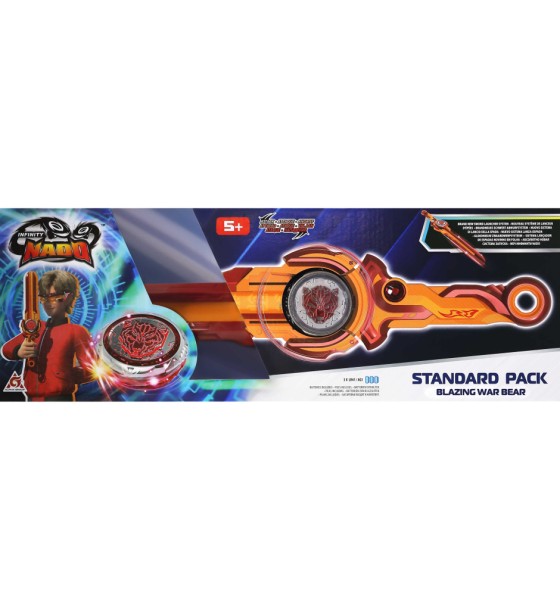 Дзига Infinity Nado VI серія Standard Pack Blazing War Bear Палаючий Бойовий Ведмідь (EU654122)