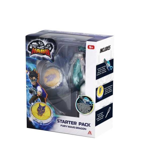 Дзига Infinity Nado VI серія Starter Pack Fury Wave Dragon Лютий Дракон (EU654111)