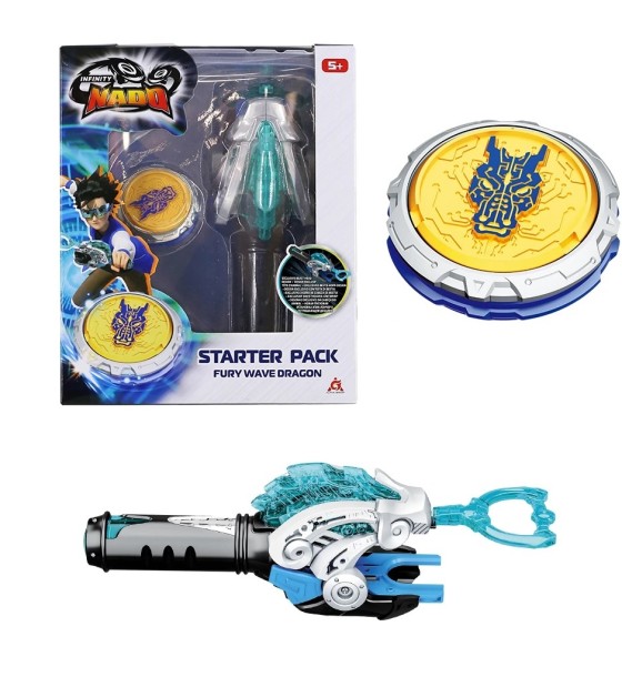 Дзига Infinity Nado VI серія Starter Pack Fury Wave Dragon Лютий Дракон (EU654111)