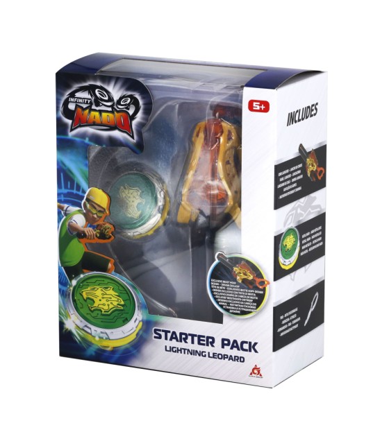 Дзига Infinity Nado VI серія Starter Pack Lighting Leopard Сліпучий Леопард (EU654114)