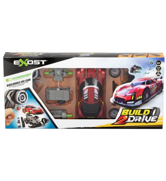 Ігровий набір Silverlit BUILD 2 DRIVE RADICAL RACER, РК, 2,4 GHz (ГГц), червона (20701)