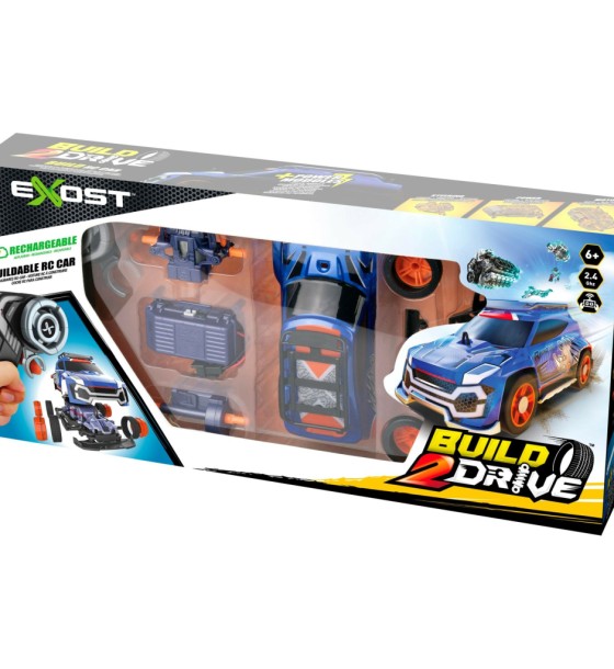 Ігровий набір Silverlit BUILD 2 DRIVE SUPER SPORTS, РК, 2,4 GHz (ГГц), синя (20702)