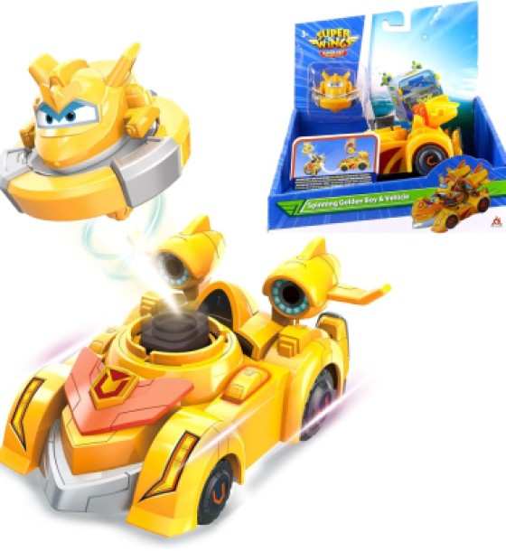 Ігровий набір Super Wings Spinning Vehicle Золотий Хлопчик (Golden Boy) (EU770331)