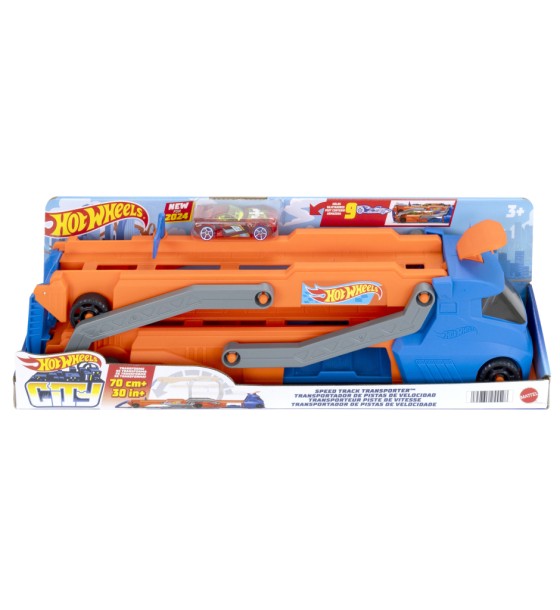 Ігровий набір Hot Wheels Вантажівка City Блискавичний автотранспортер (HYT83)