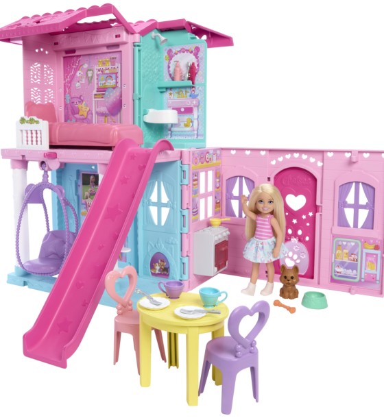 Ігровий набір Barbie Портативний будиночок Club Chelsea з лялькою Челсі (JFW49)