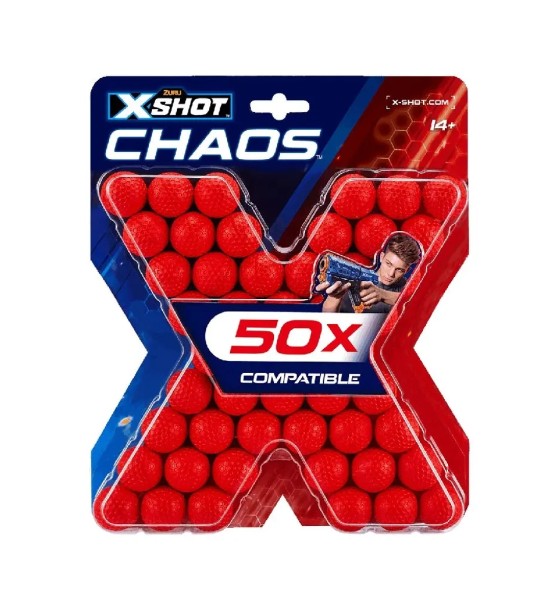 Іграшкова зброя Zuru X-Shot Набір шариків CHAOS new (50 шт.) (36327R)