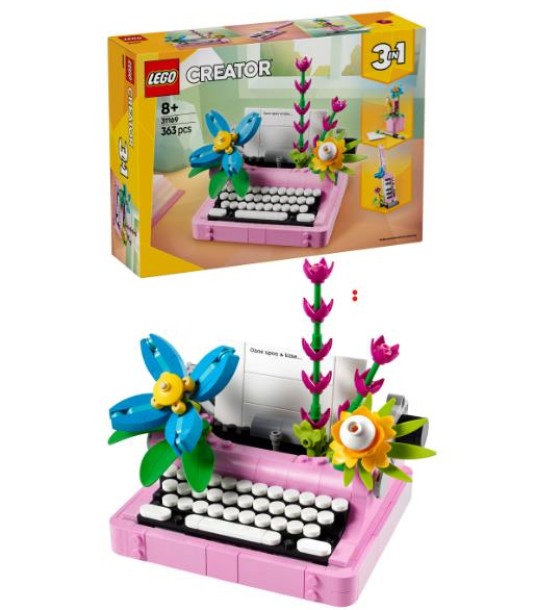 Конструктор LEGO Creator Друкарська машинка з квітами (31169)