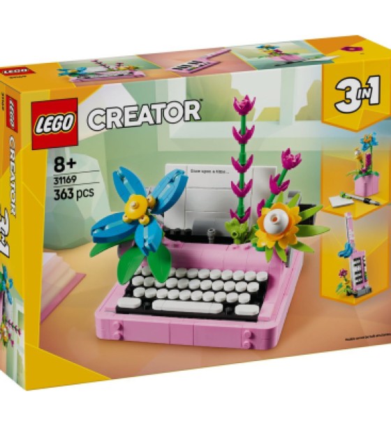 Конструктор LEGO Creator Друкарська машинка з квітами (31169)