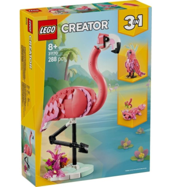Конструктор LEGO Creator Дикі тварини: рожевий фламінго (31170)