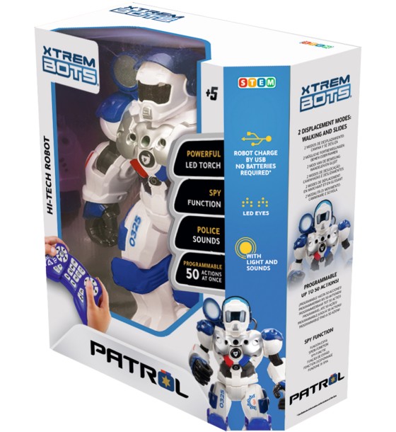 Інтерактивна іграшка BlueRocket Робот Патрульний Stem (XT380972)