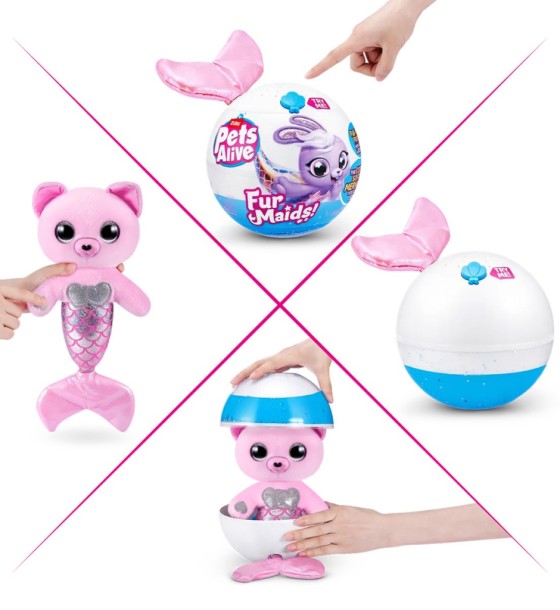 Інтерактивна іграшка Pets & Robo Alive серії Furmaids – Кошеня Пурл (9555A)