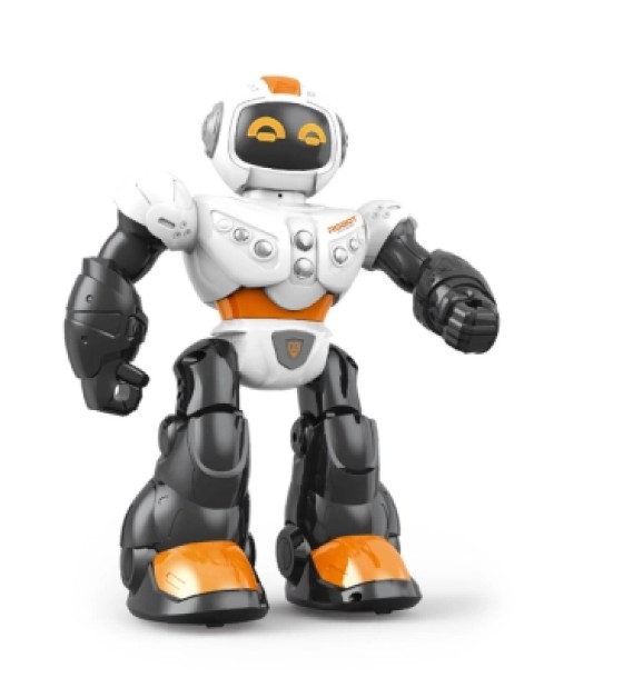 Інтерактивна іграшка ROBOT робот зі зброєю і щитом, зі звуковими, світловими ефектами та записом голосу (3858894673865)