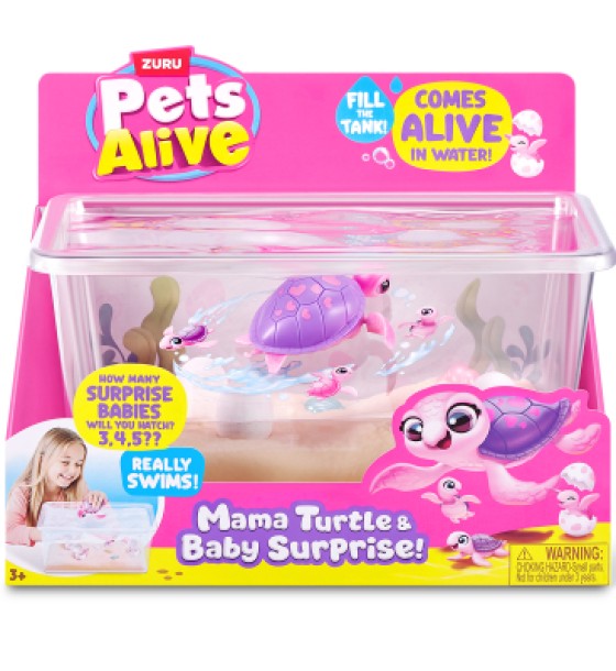 Інтерактивна іграшка Pets & Robo Alive Мама черепаха з сюрпризом (9560)