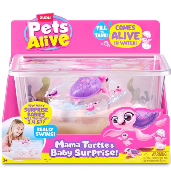Інтерактивна іграшка Pets & Robo Alive Мама черепаха з сюрпризом (9560)