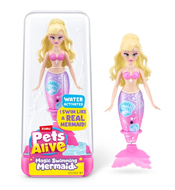 Інтерактивна іграшка Pets & Robo Alive Pets Alive S1 – Чарівна русалонька Перлинна мушля (9567D)