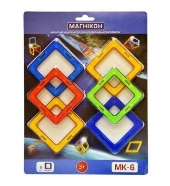 Конструктор Магнікон 6 деталей (МК-6)