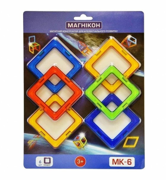 Конструктор Магнікон 6 деталей (МК-6)