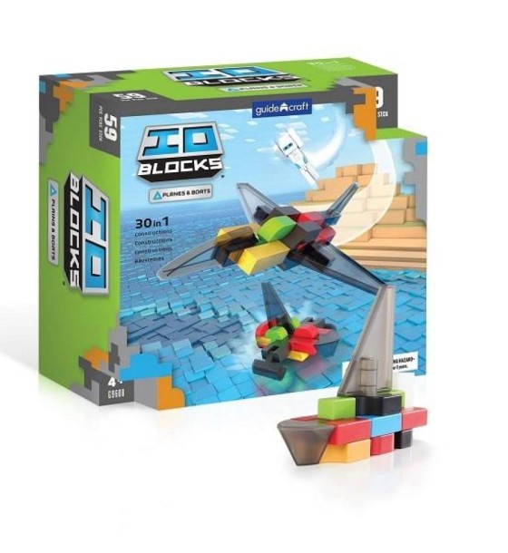 Конструктор Guidecraft IO Blocks Літаки та кораблі 59 деталей (G9608)