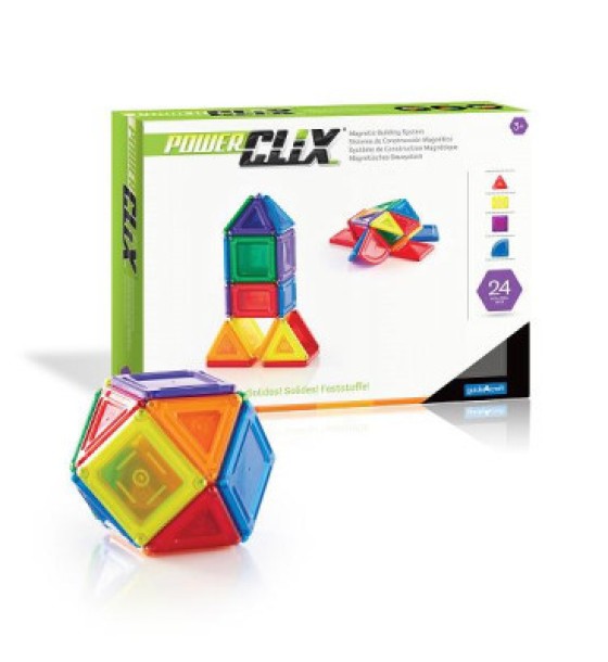Конструктор Guidecraft Guidecraft PowerClix Solids 24 деталі (G9420)