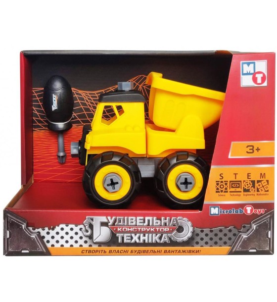 Конструктор Microlab Toys Будівельна техніка - вантажівка (MT8906А)