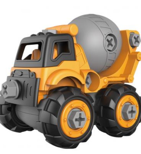 Конструктор Microlab Toys Будівельна техніка - бетономішалка (MT8908)