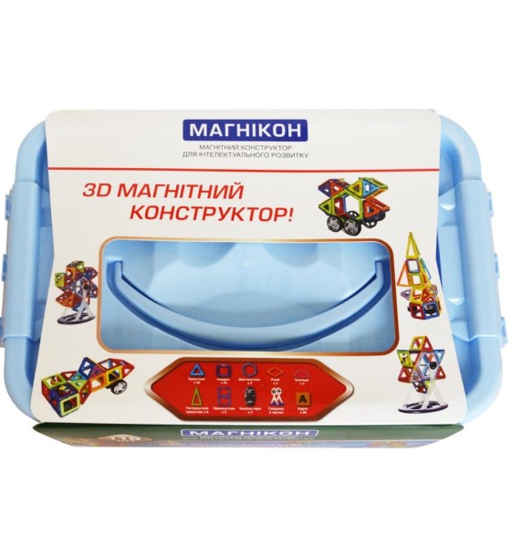 Конструктор Магнікон 118 деталей Plastic box (MK-118)
