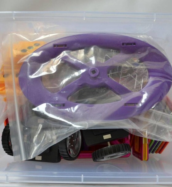 Конструктор Магнікон 198 деталей Plastic box (MK-198)