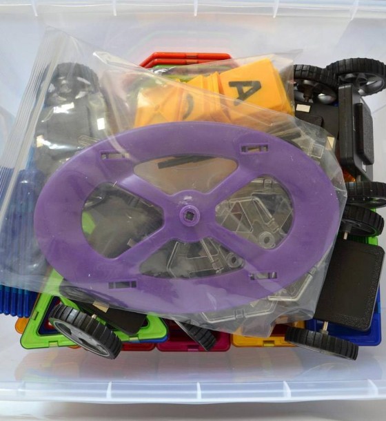 Конструктор Магнікон 268 деталей Plastic box (MK-268)