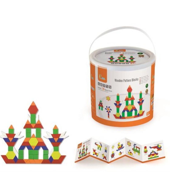 Конструктор Viga Toys Набір будівельних блоків (50065)