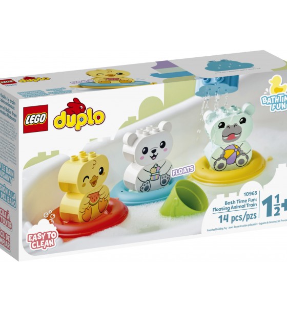Конструктор LEGO DUPLO My First Веселе купання: Поїзд, що плаває, з тваринами (10965)