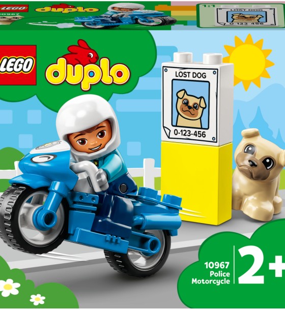 Конструктор LEGO DUPLO Town Поліцейський мотоцикл 5 деталей (10967)