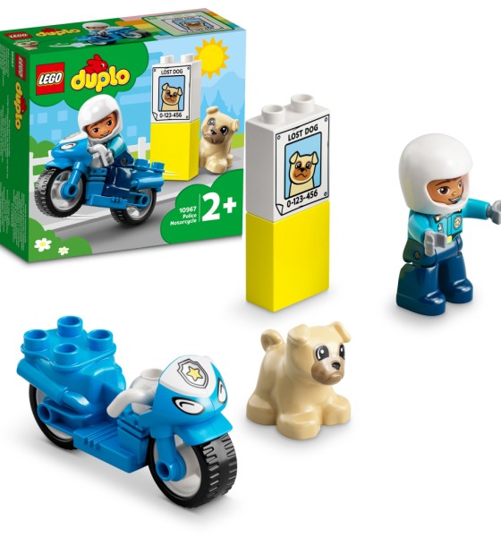Конструктор LEGO DUPLO Town Поліцейський мотоцикл 5 деталей (10967)