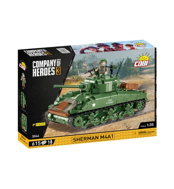 Конструктор Cobi Company of Heroes 3 Танк M4 Шерман, 615 деталей (COBI-3044)
