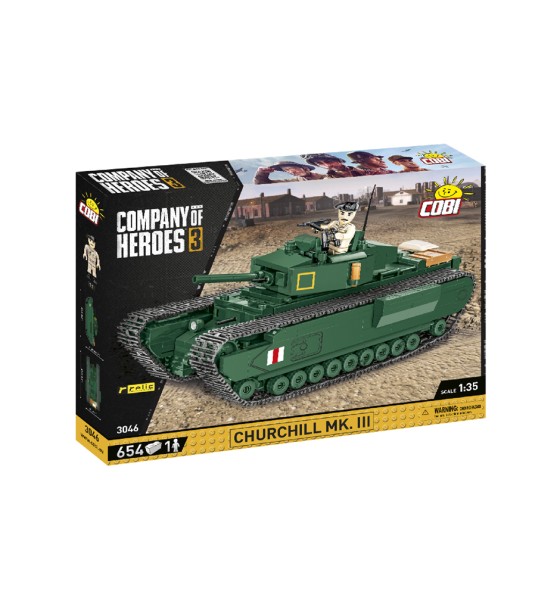 Конструктор Cobi Company of Heroes 3 Танк Mk III Черчілль, 654 деталей (COBI-3046)