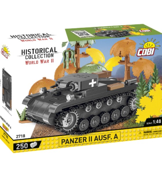 Конструктор Cobi Друга Світова Війна Танк Panzer II, 250 деталей (COBI-2718)