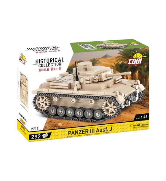 Конструктор Cobi Друга Світова Війна Танк Panzer III, 292 деталей (COBI-2712)