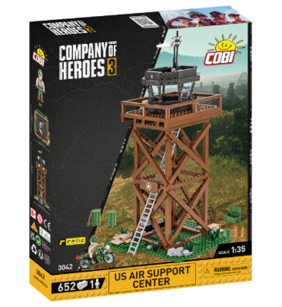 Конструктор Cobi Company of Heroes 3 USA Центр Авіапідтримки, 652 деталі (COBI-3042)