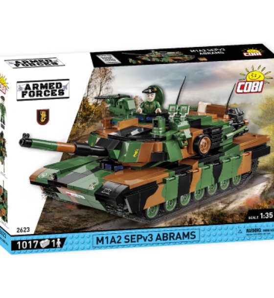 Конструктор Cobi Танк M1A2 SEP v3 Абрамс, 1017 деталей (COBI-2623)