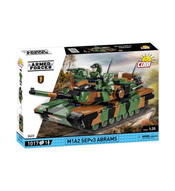 Конструктор Cobi Танк M1A2 SEP v3 Абрамс, 1017 деталей (COBI-2623)