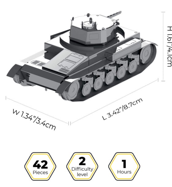 Конструктор Metal Time колекційна модель Pz.Kpfw. II (MT060)